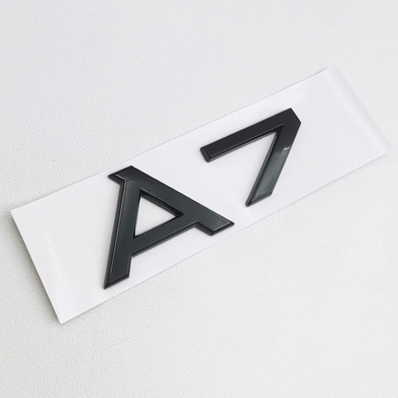 3D ABS Black S Line A1 A2 A3 A4 A5 A6 A7 A8 Logo Emblem Auto Badge Trunk Decal For Audi Sline Car Fender Sticker Accessories