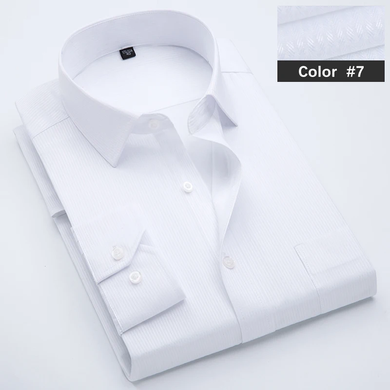 Men's Classic Blue Striped Long Sleeve Casual Shirt