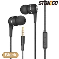 Durability Stereo Earphone 3.5mm Wired Headset Sport Running Headphones with Mic for iPad, iPod, Mp3 Players, Android and iOS - Image 6
