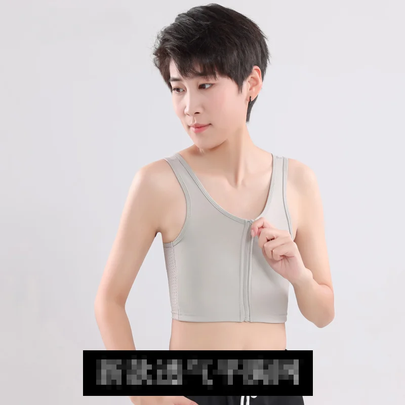 Raccoglitore Petto Yolispa - Reggiseno Compressione Per FTM, Tomboys, Cosplay, Bianco Taglia Unica - Foto 5