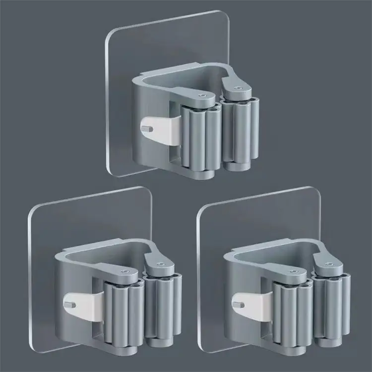 Multi-Purpose Hooks Adhesive Wall Hanging Mop Rack Broom Hanger Hook Kitchen Bathroom Organization Home Organizer Accessories - Image 10