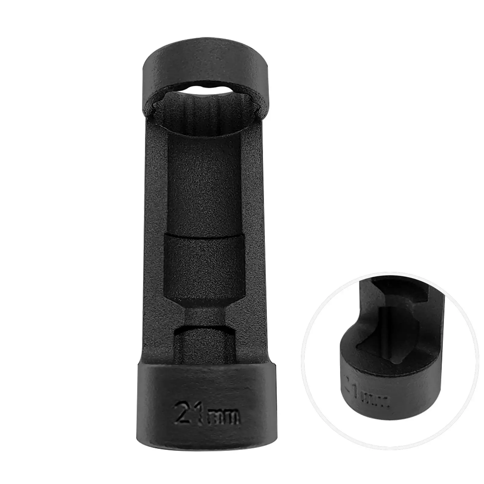 Strut Nut Socket 21mm with 12 Point Professional Durable 1/2" Drive Portable for Hex Wrench Black Color Simple Installation 5