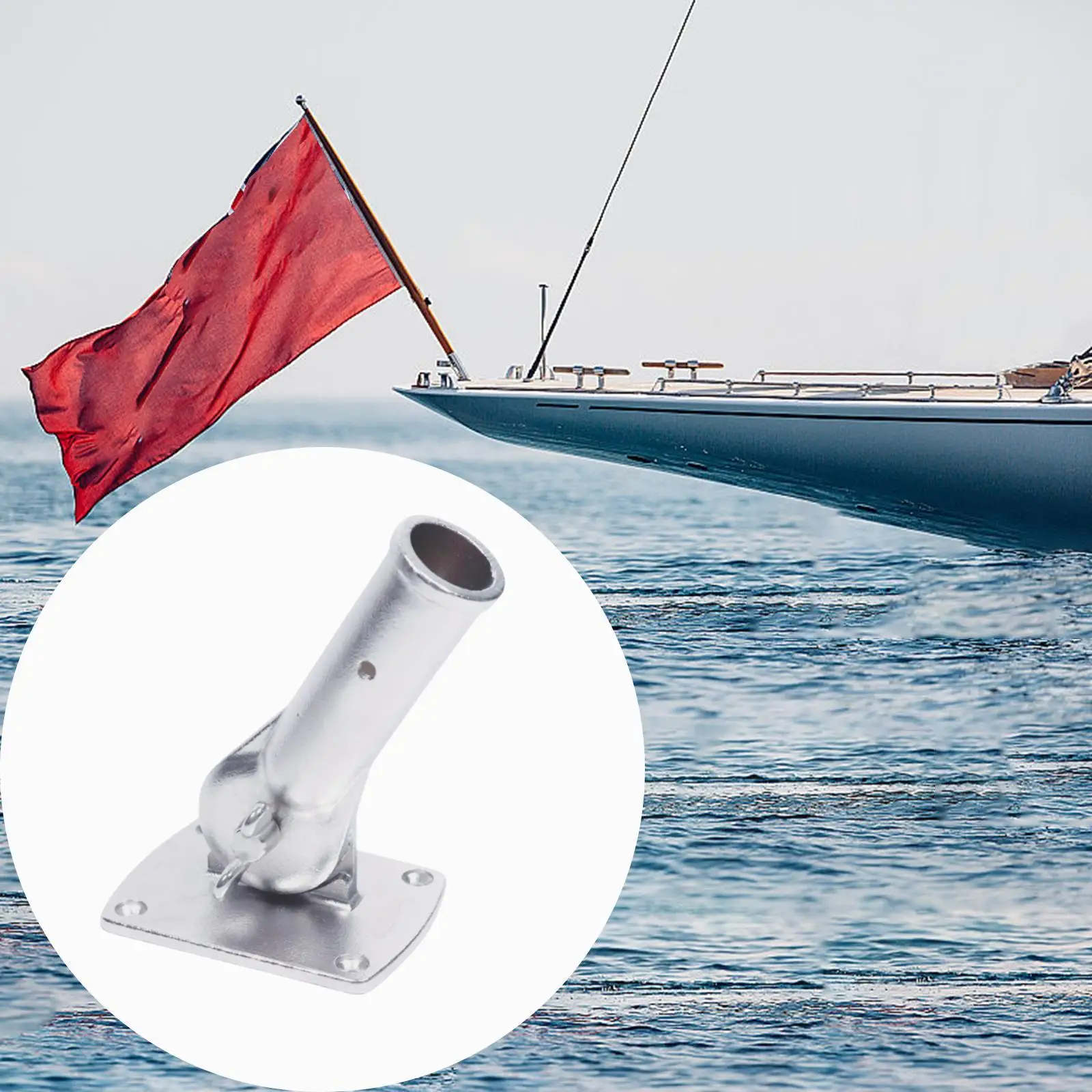 Flag Pole Holder Multifunction Solid Mounting Base for Truck House RV