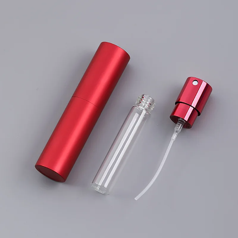 5/10/20/50pcs 8ml 10ml 20ml Aluminum Perfume Spray Bottle Rotate Glass Atomiser Perfume Spray Travel Tool Refill Bottle RS70801 view 3