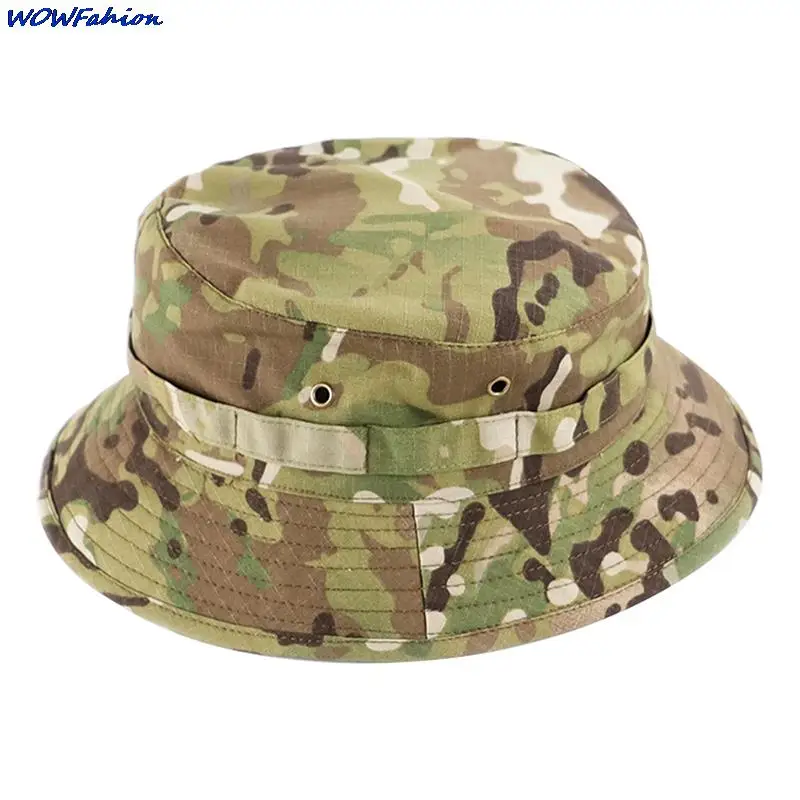 

Fisherman Hat Military Tactical Bucket Hats for Men Women Hunting Fishing Outdoor Summer Camo Camouflage Adjustable Sun Cap