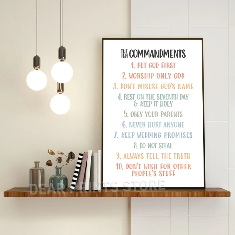 Ten 10 Commandments Posters 3