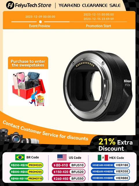 Nikon Mount Adapter FTZ II for Adapting F-Mount Lens to Nikon Z