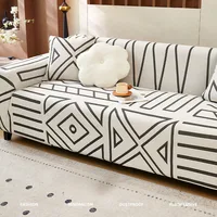 Jacquard Adjustable Elastic Sofa Cover Armchair Protector Corner L Shape Stretch Thick Slipcovers Couch Covers 1/2/3/4/5 Seater 2