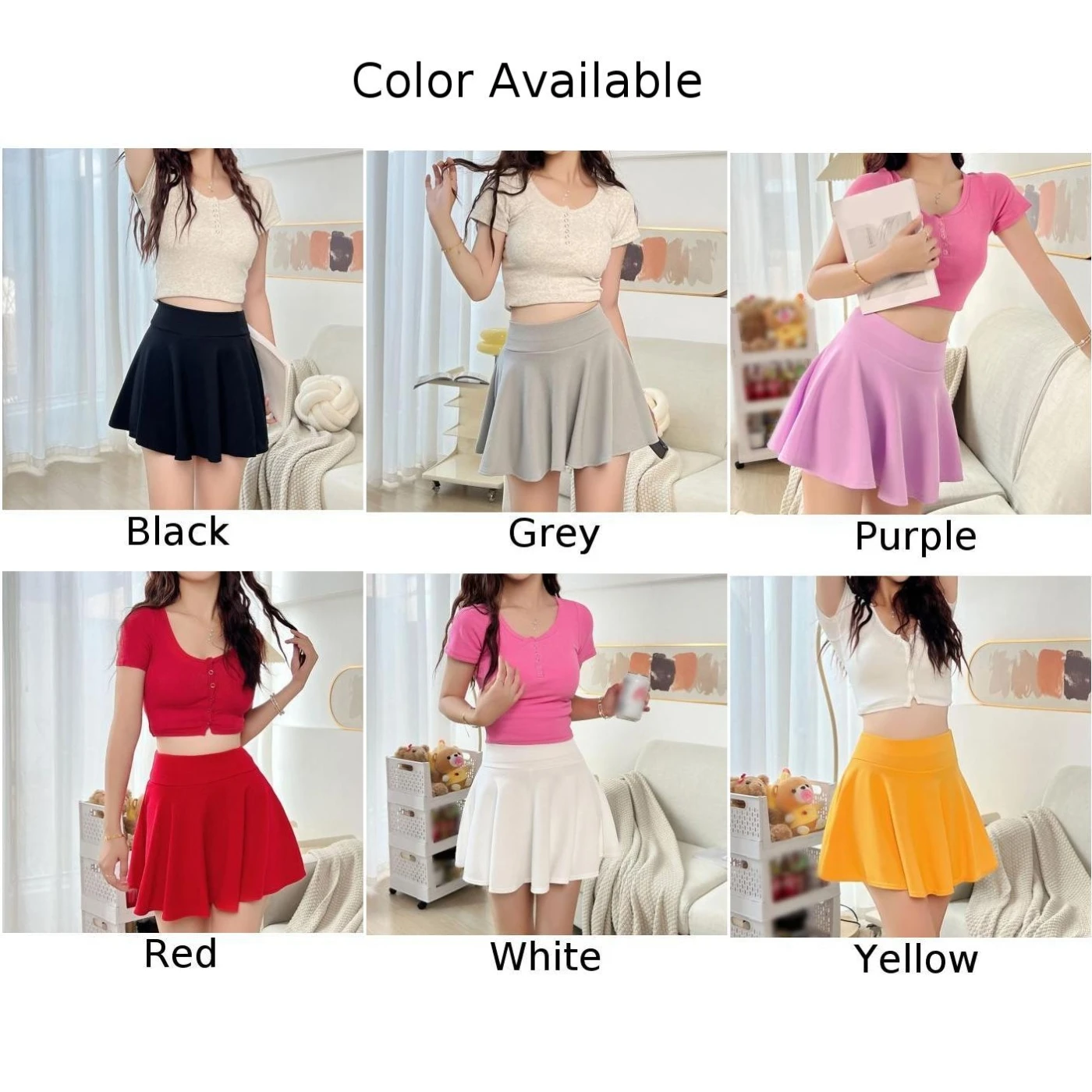 Skirts Sun Skirts 1pcs Elastic High Waist Mini Pleated Polyester S-XXL Solid Daily Dating Brand New Fashionable