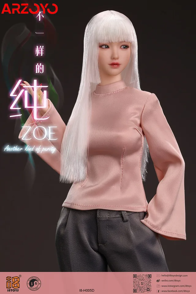 I8-H005 5体セット　1/6フィメールHeadゾーイ　ABCDE i8TOYS 1/6 Zoe Head for Female Figures [i8-H005E] - EKIA Hobbies