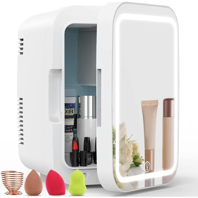 Flash Deal]Mini nevera portátil de 4L de capacidad, para maquillaje de  belleza, cuidado de la piel, cosméticos, refrigerador compacto con espejo  LED [Stock en EE. UU.] - AliExpress