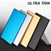 20000mAh Power Bank Portable Ultra Thin Slim Polymer Phone Charger Powerbank Double USB With LED Light for Smart Mobile Phones 2