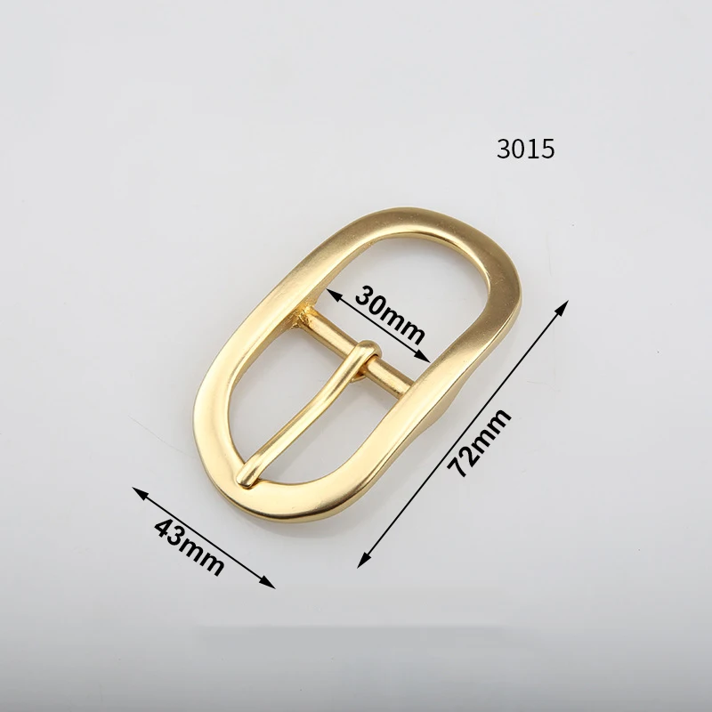 1pcs 30mm 벨트 버클 솔리드 브래스 엔드 바 힐 바 버클 싱글 핀 중간 센터 바 가죽 공예 스트랩 웨빙 개 목걸이