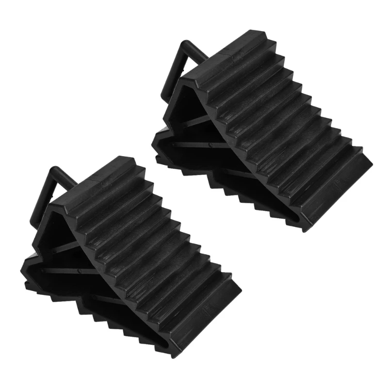Wheel Chock with Handle Vehicle Car Truck Wheel Tire Chock Stoppers Block Antisl