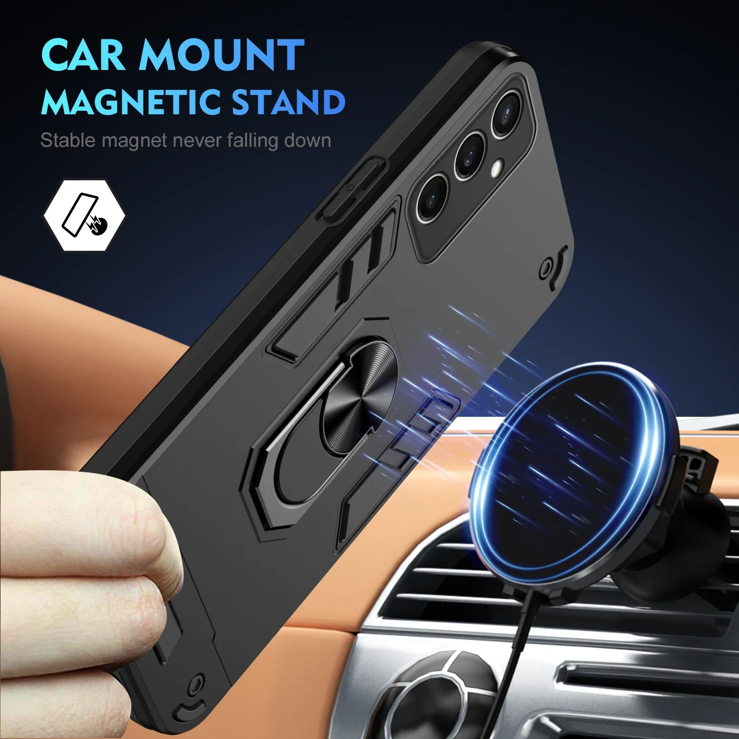 Ring Armor Protective Kickstand Case - Durable Cover with Enhanced Grip