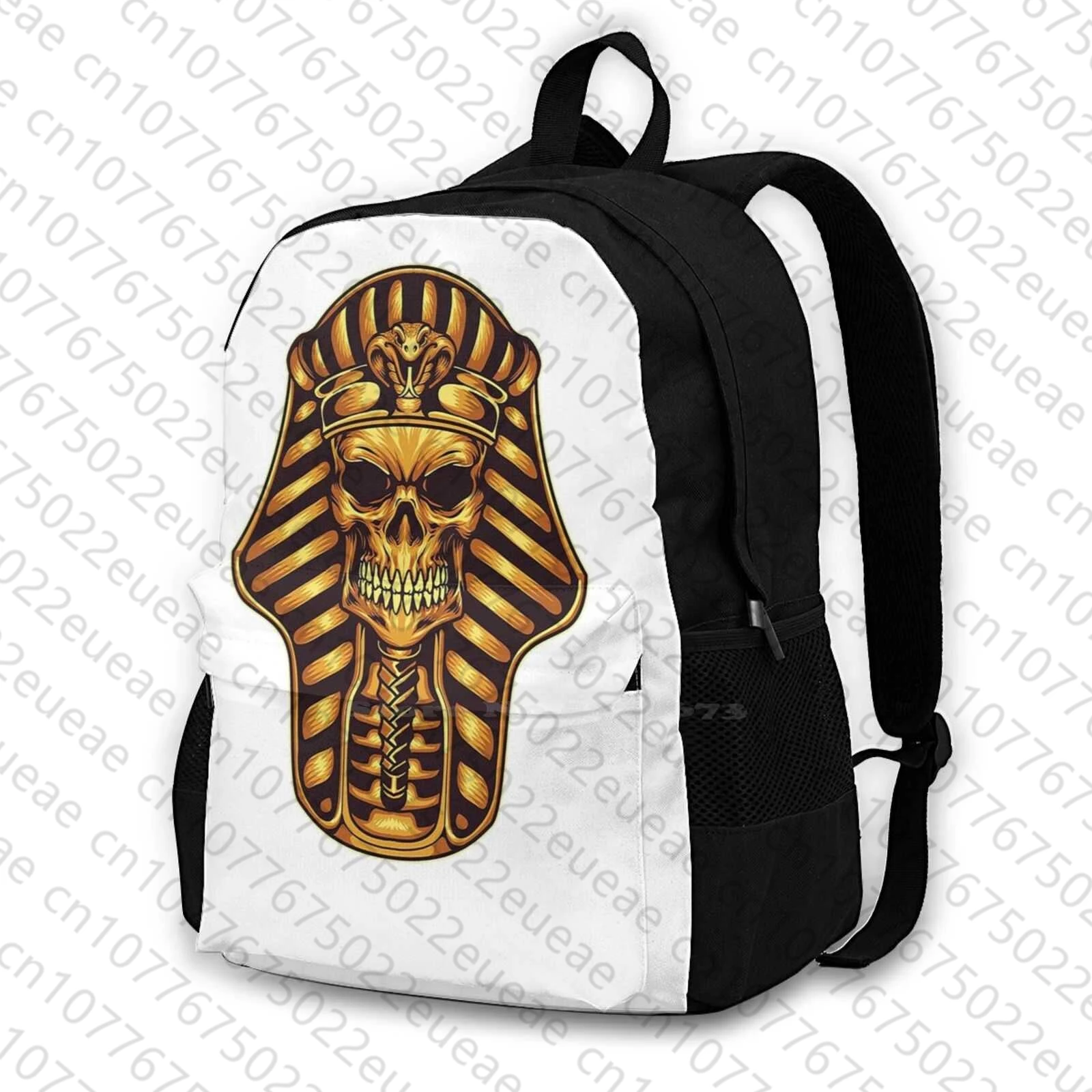 Gold Skeleton Bag Zaino Per Uomo Donna Ragazze Adolescente Scheletro Nero Oro Scheletro Oro Fx Skeleton Trimmer Scheletro D'Oro