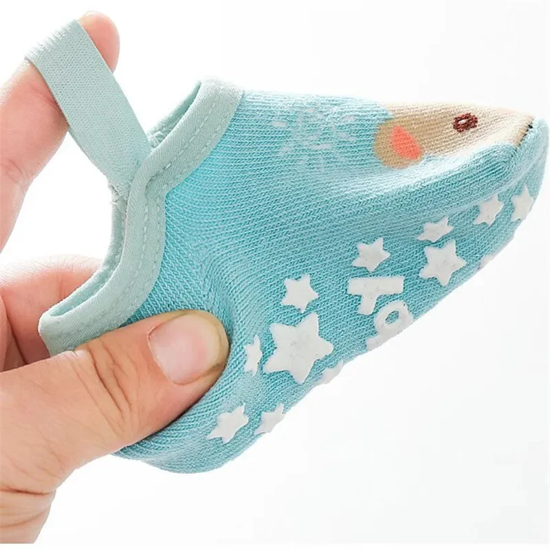 0-3Years Newborn Baby Girls Boys Socks Non Slip Cotton Cartoon Print Kids Socks For Boys Girls Toddler Floor Sock Spring Autumn 6