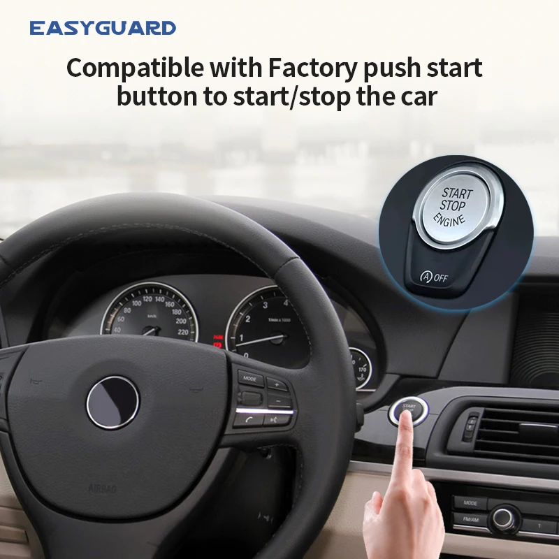EASYGUARD CAN BUS LCD приложение 4g lte стиль подходит для BMW F10,F06,F12,F13,F11,F18,F07,5 серий, M5,5GT,6 серий PKE дистанционный пусковой комплект (art.: 3920b5ea0b02f) - 3920b5ea0b02f
