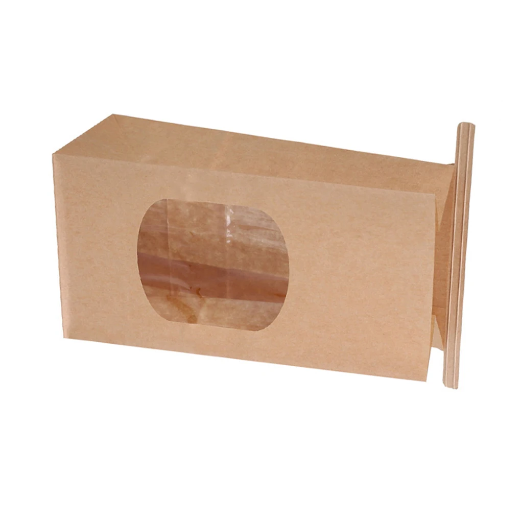 50 Pack Kraft Paper Bakery Bags with Transparent Window – Non-Sticky, Sealing Pouches f... - SKU KPBB1616 - UGI Packaging