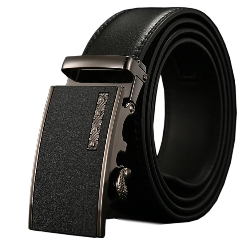 

2023 New Black Belt For Men Genuine Leather Pu Mixed High Quality Fashion Designer Strap Metical Automatic Buckle Width 3.5cm