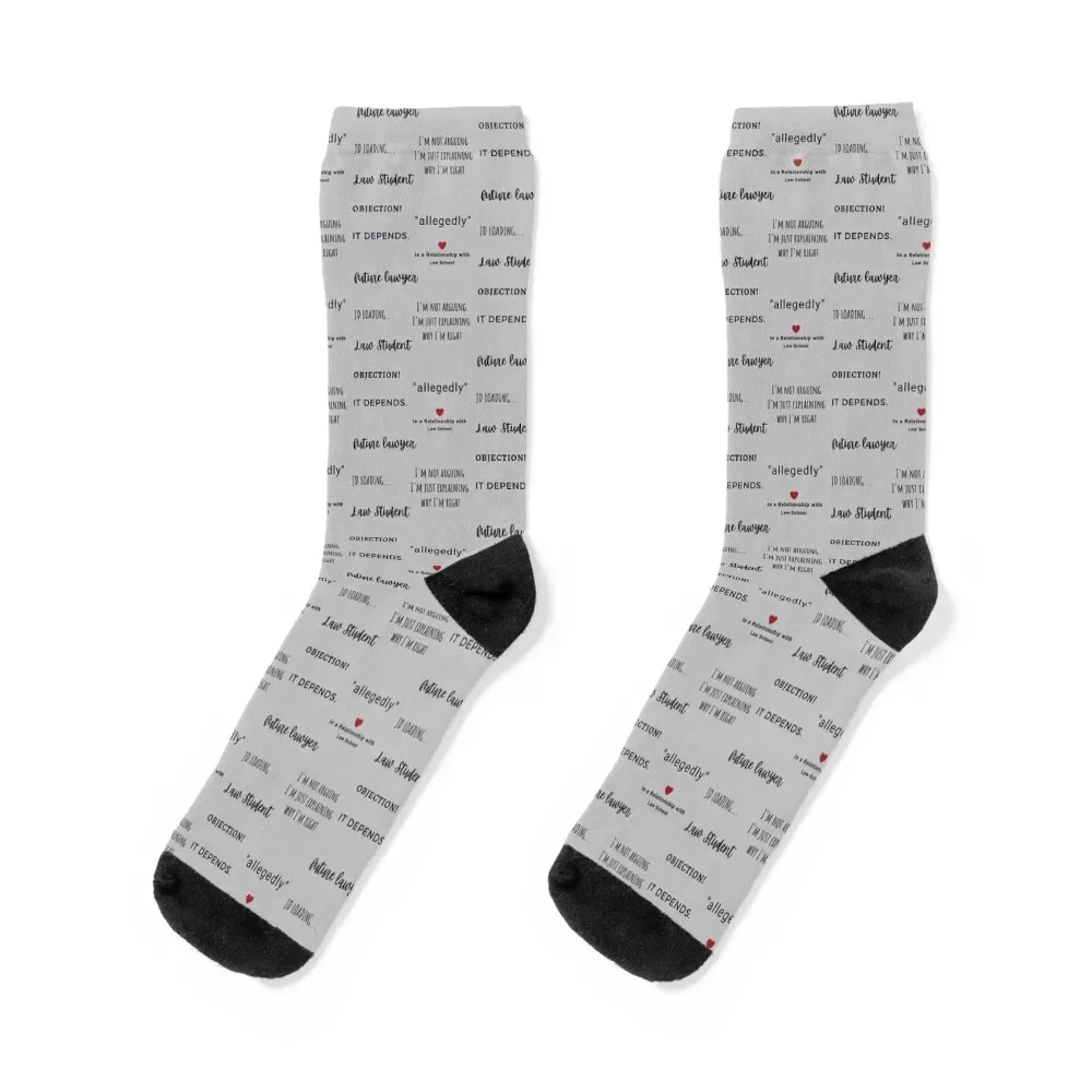 

Law student quotes pack Socks Christmas Sports Ladies Socks Men's