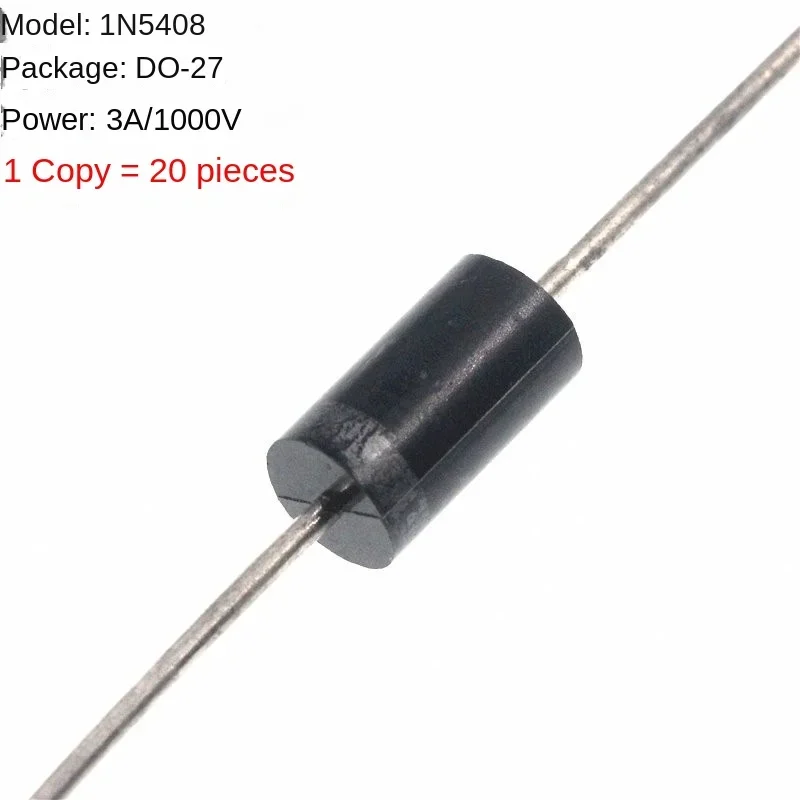 (20 шт.) 1n5408 in5408 диодный зажим высокой мощности 3a 1000v branchement direct