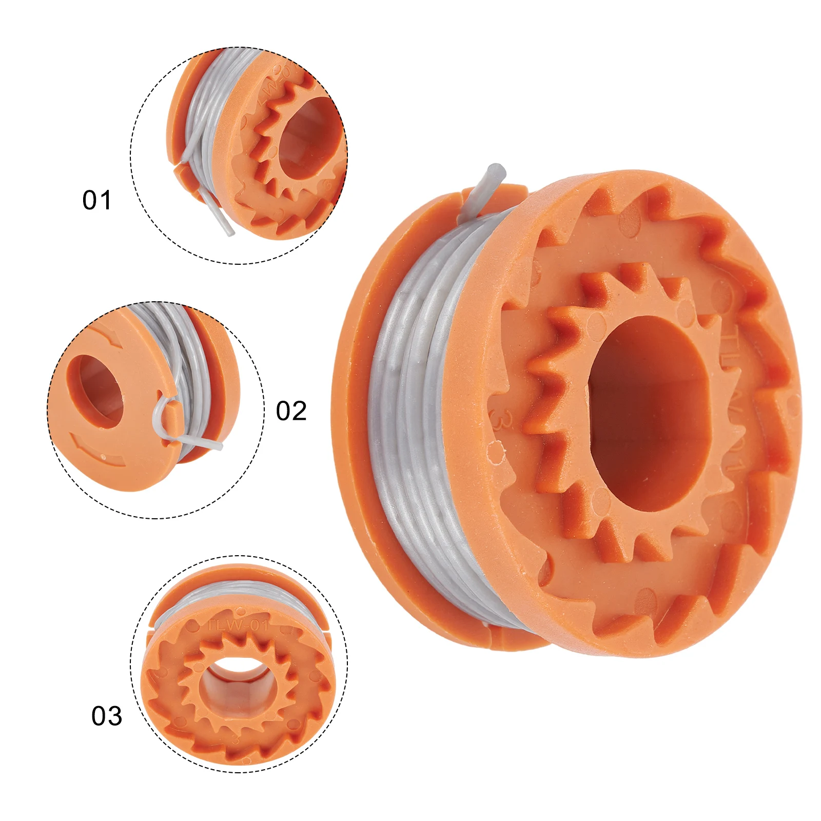 

String Trimmer Parts Line Spool For ALDI Gardenline CGT18KL2 Durable Easy To Use Free Change High Quality Automatic