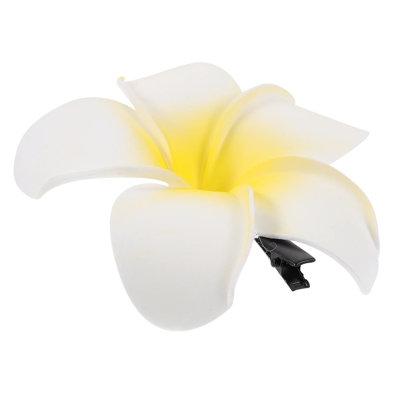 

Women's Girls Plumeria Hair Clip Hairpin Headwear (Yellow)