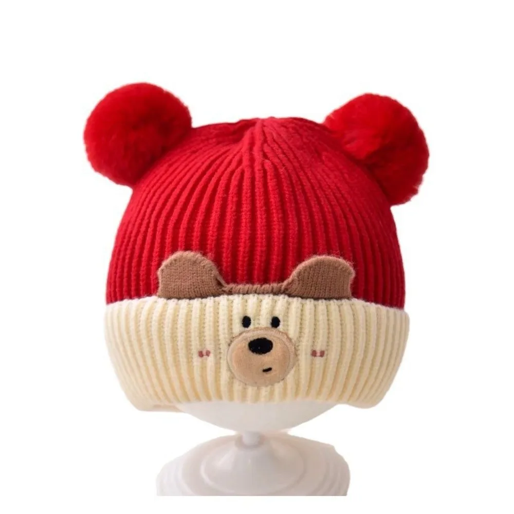 Polyester Fiber Baby Knitted Hat Warm Beanie for Kids