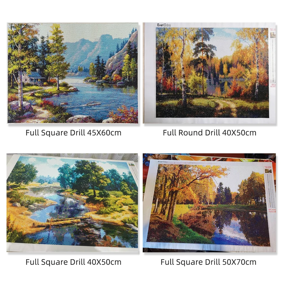 5D DIY Diamond Painting Summer Landscape Diamond Embroidery Cross Stitch Tree Full Square Mosaic Nature New Home Decor diamond painting
