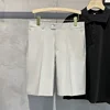 Chino Shorts Men Front Pleated Shorts Casual Bermuda Work Wear Shorts Korean Fashion Pants For Summer 4