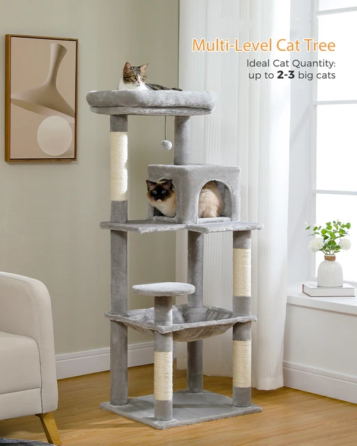 Multi-Level Cat Tree with Condo Scrapers Accessories 1