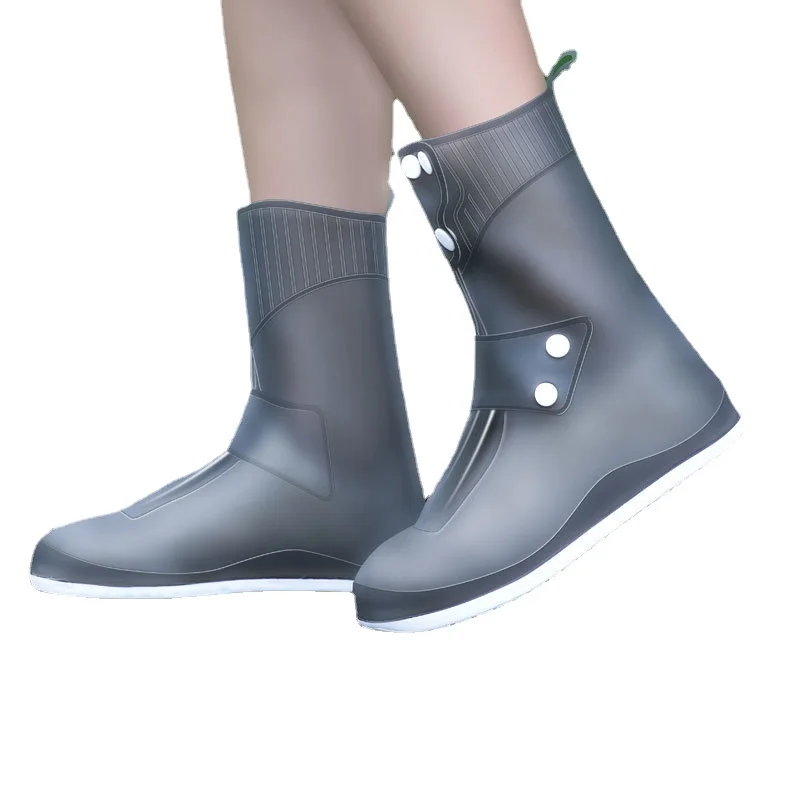 New Arrivals Women Men Mid-calf Shoes Covers Waterproof Non-slip Silicone Shoes Protector Unisex Rain Boots Pads For Rainy Day