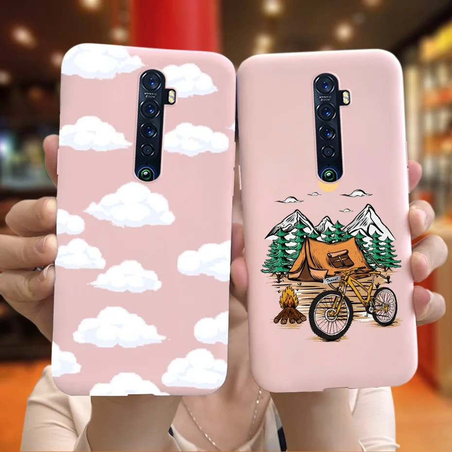 Cute Printed Liquid Silicone Soft TPU Phone Case, Bumper Back Cover