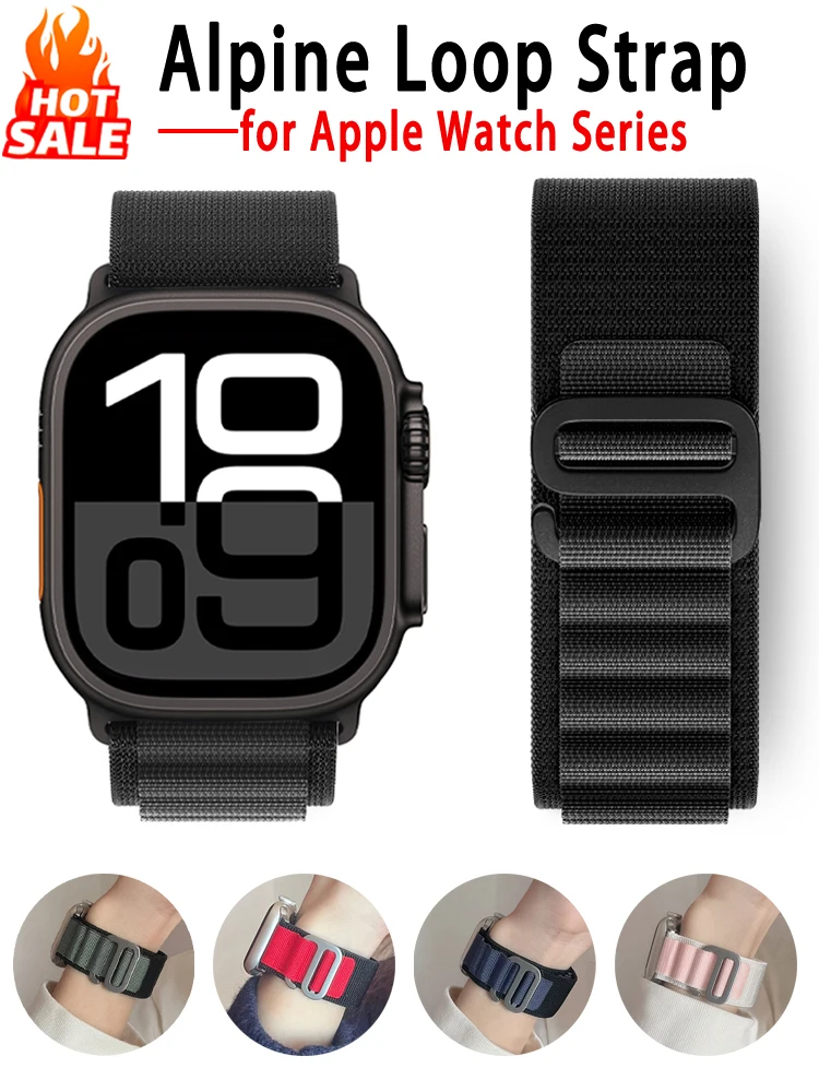 Premium Alpine Loop Strap for Apple Watch - Durable and Stylish Correa Bracelet
