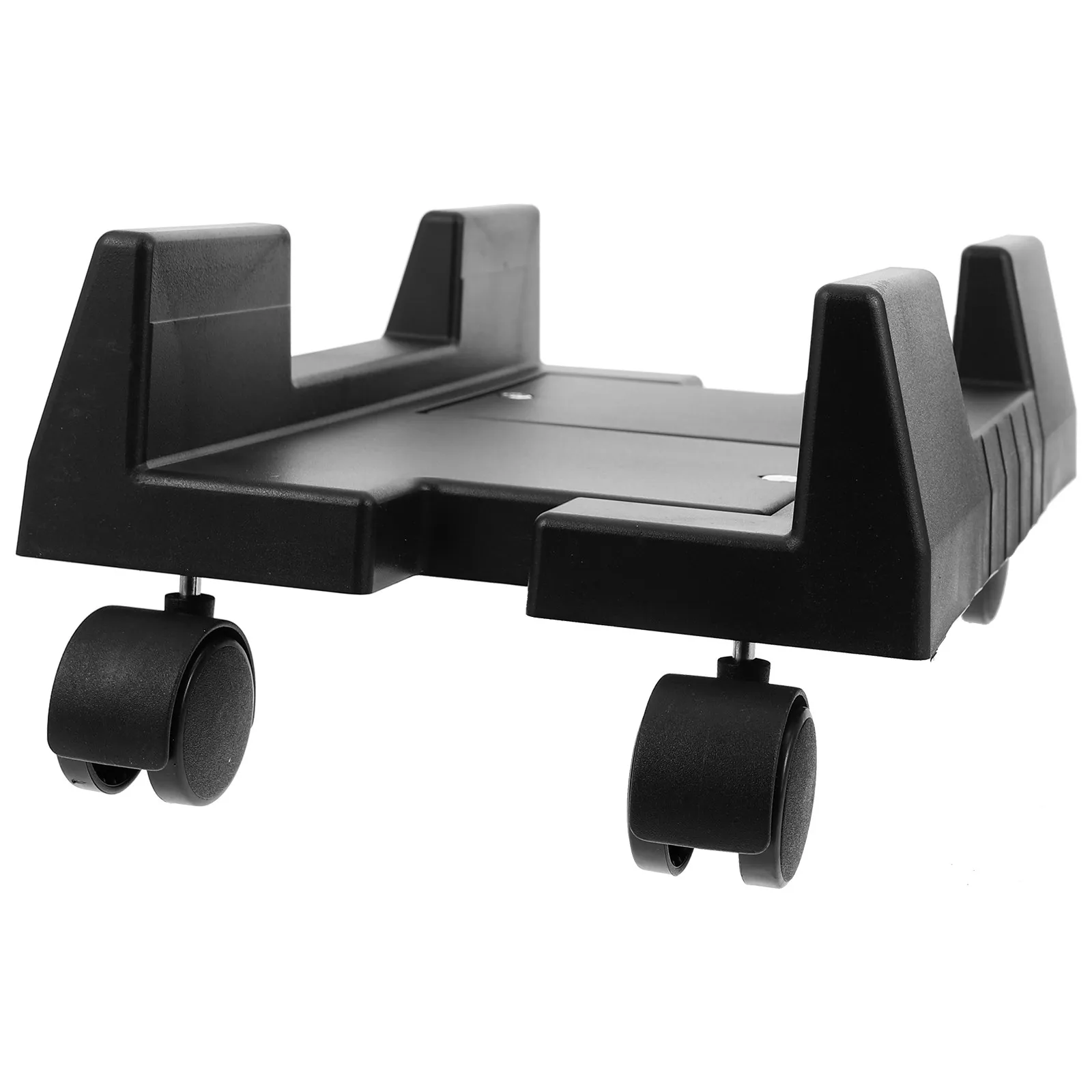 바퀴가 달린 모바일 컴퓨터 타워 스탠드 플라스틱 CPU 홀더 스탠드 PC 메인프레임 보관용 이동식 컴퓨터 타워 랙