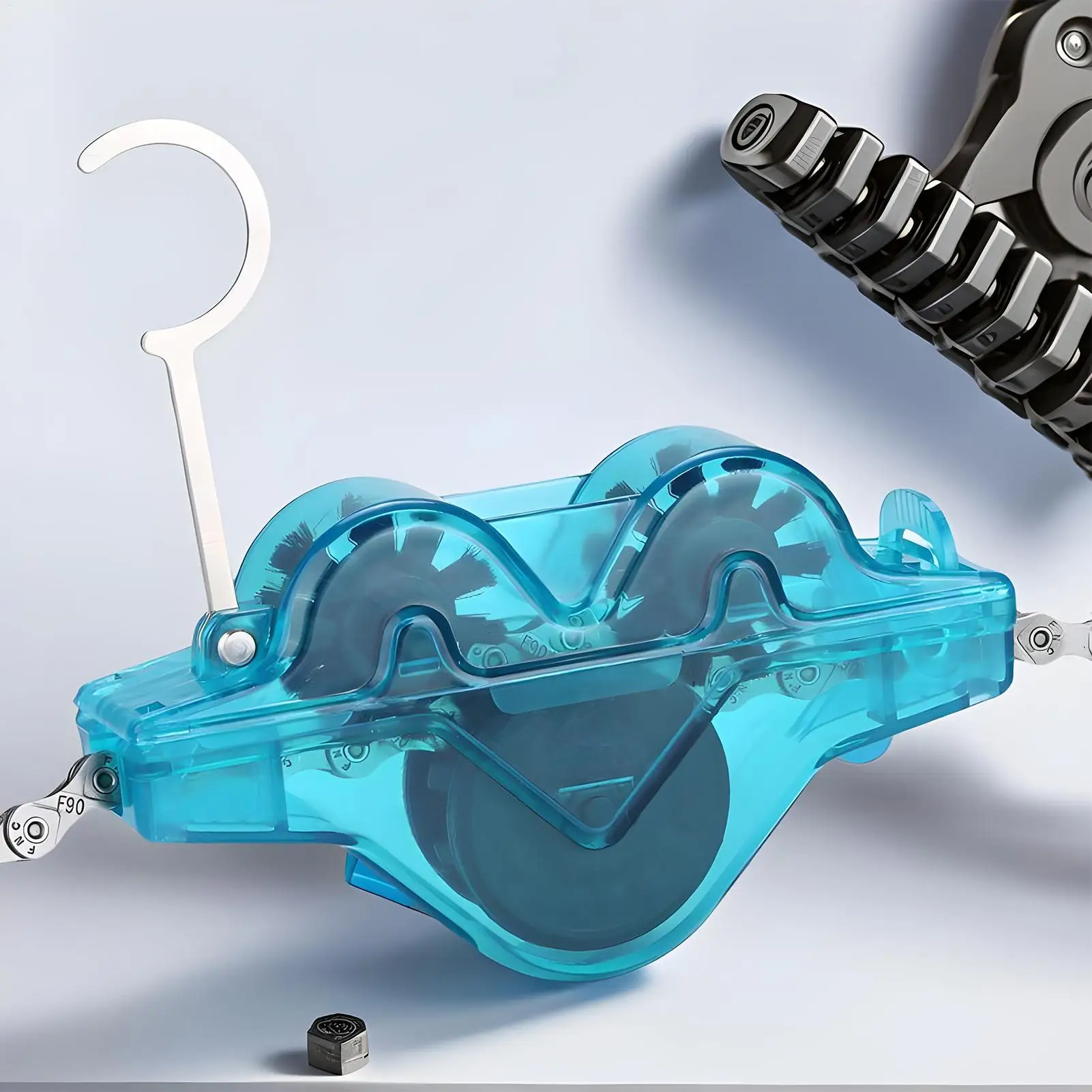 Cycling Chain Cleaner Bike Cleaning Kit with Chain Scrubber Cleaning Supplies Degreasing Bike Accessories for Cyclists Riders