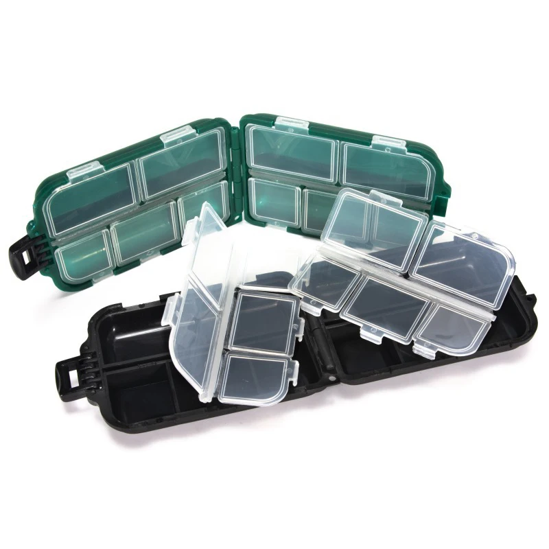 Compact 10-Grid Pill Organizer & Medicine Storage Case
