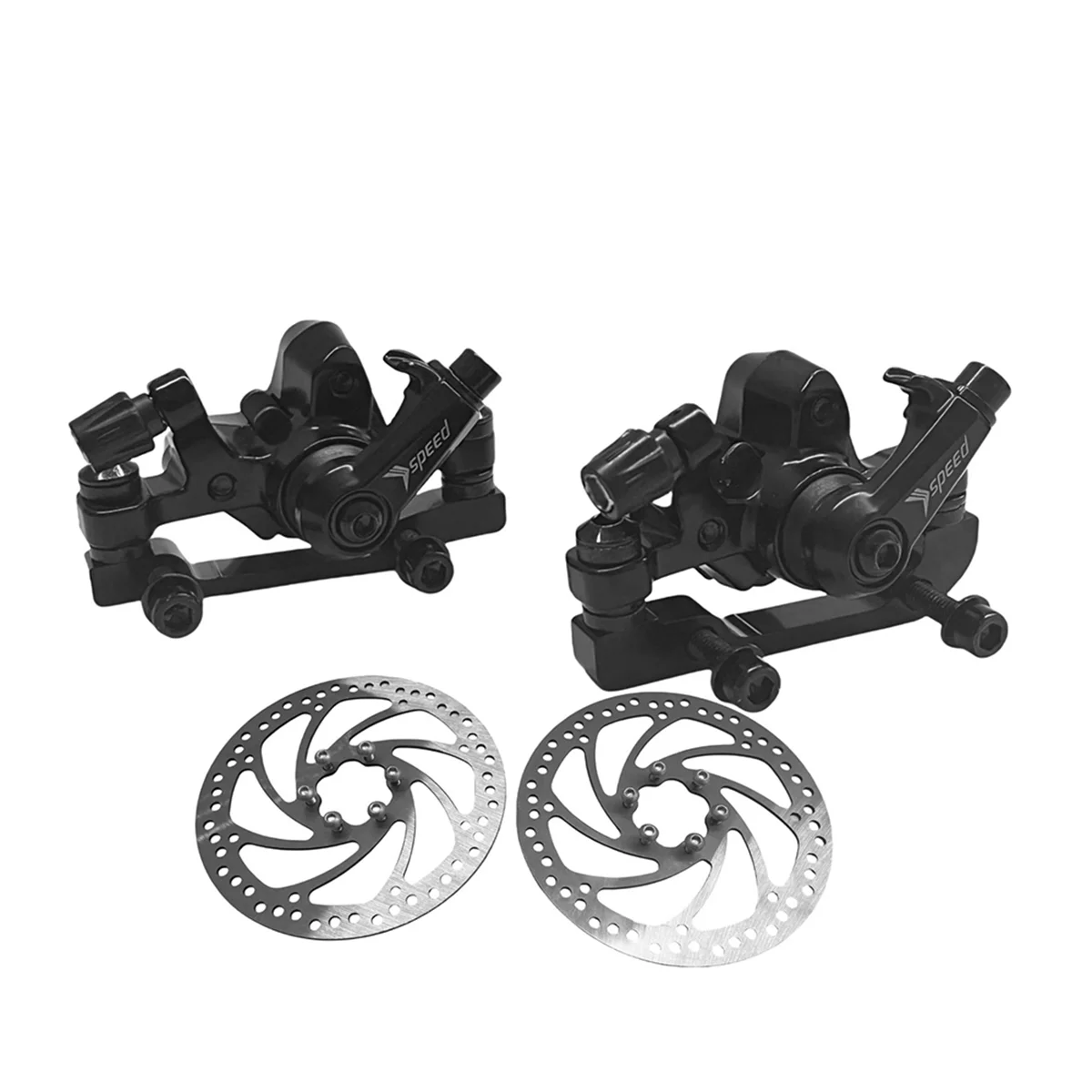 BAAU Mountain Bike Brake Disc Brake Bicycle Mechanical Disc Set for Mountain Bike Pushes Caliper Piston with Rotor