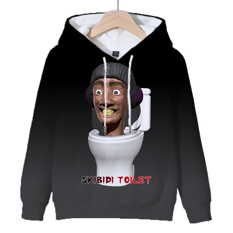 thumbnail image 1 of Sudadera con capucha de juego caliente Skibidi Toilet para hombre, sudaderas con capucha casuales con estampado 3D de dibujos animados para hombre, jerséis de manga larga de talla grande, ropa deporti, 1 of 5
