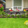 GARDEN & HOME Decorative Garden Fence  Outdoor Coated Rustproof Metal Panel Iron Folding Edge Wire Border Fence 5