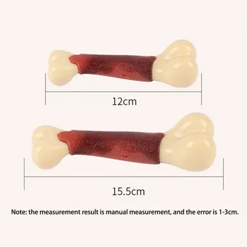 Dog Chew Toys For Aggressive Chewers Real Beef Flavor Durable Dog Teething Chew Toys Bones For Large/Medium/Small Puppies 5