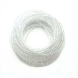 Flexible Food Grade Silicone Tube - 1 Meter, Soft Rubber Hose for Drinking and Water Connection (Clear)