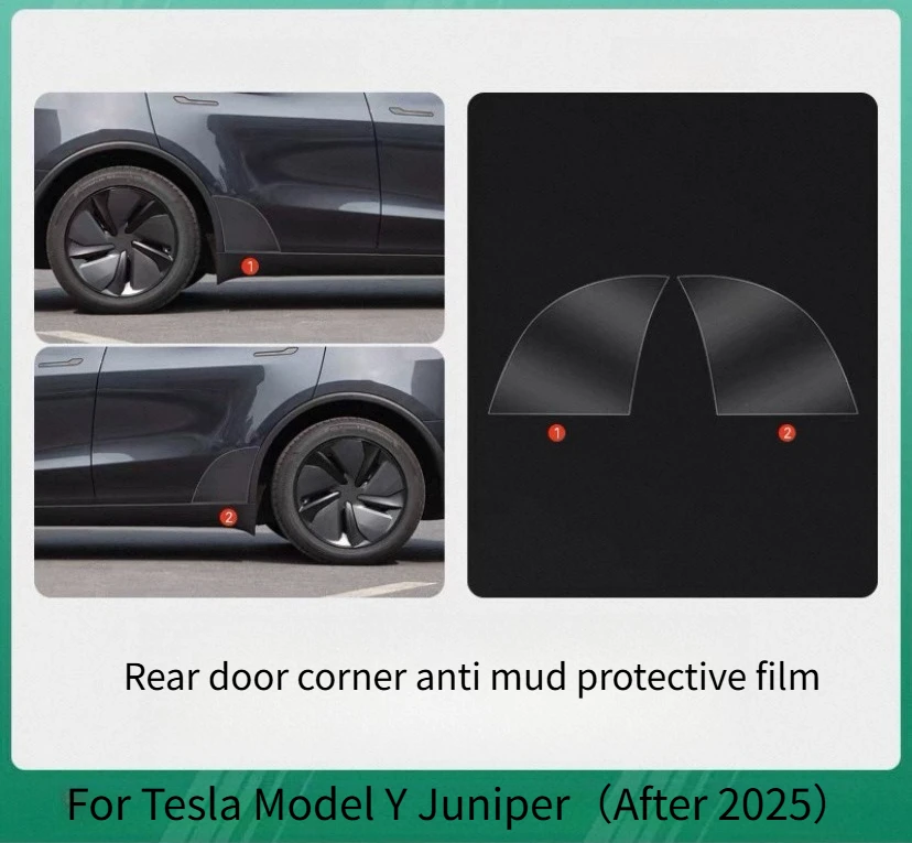 TPU Transparent Protective Film for Tesla Model Y Juniper 2025 Central Control W
