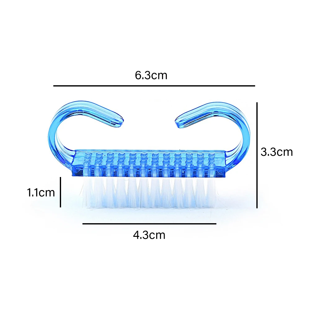 50 Pcs/Lot Cleaning Nail Brush Tools Colorful Plastic Dust Cleaner Brushes Nail Art Manicure Pedicure Powder Soft Remover 6