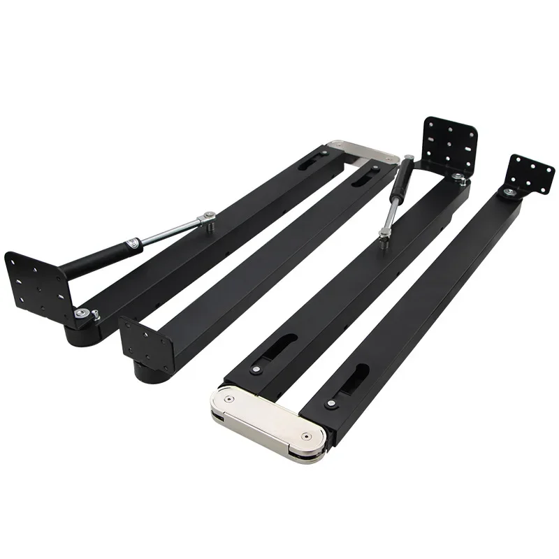 Hidden Desktop Folding Connector Accessories, Down Stretch Dining Table Bar Cabinet Desk Hinges,Complete Sets