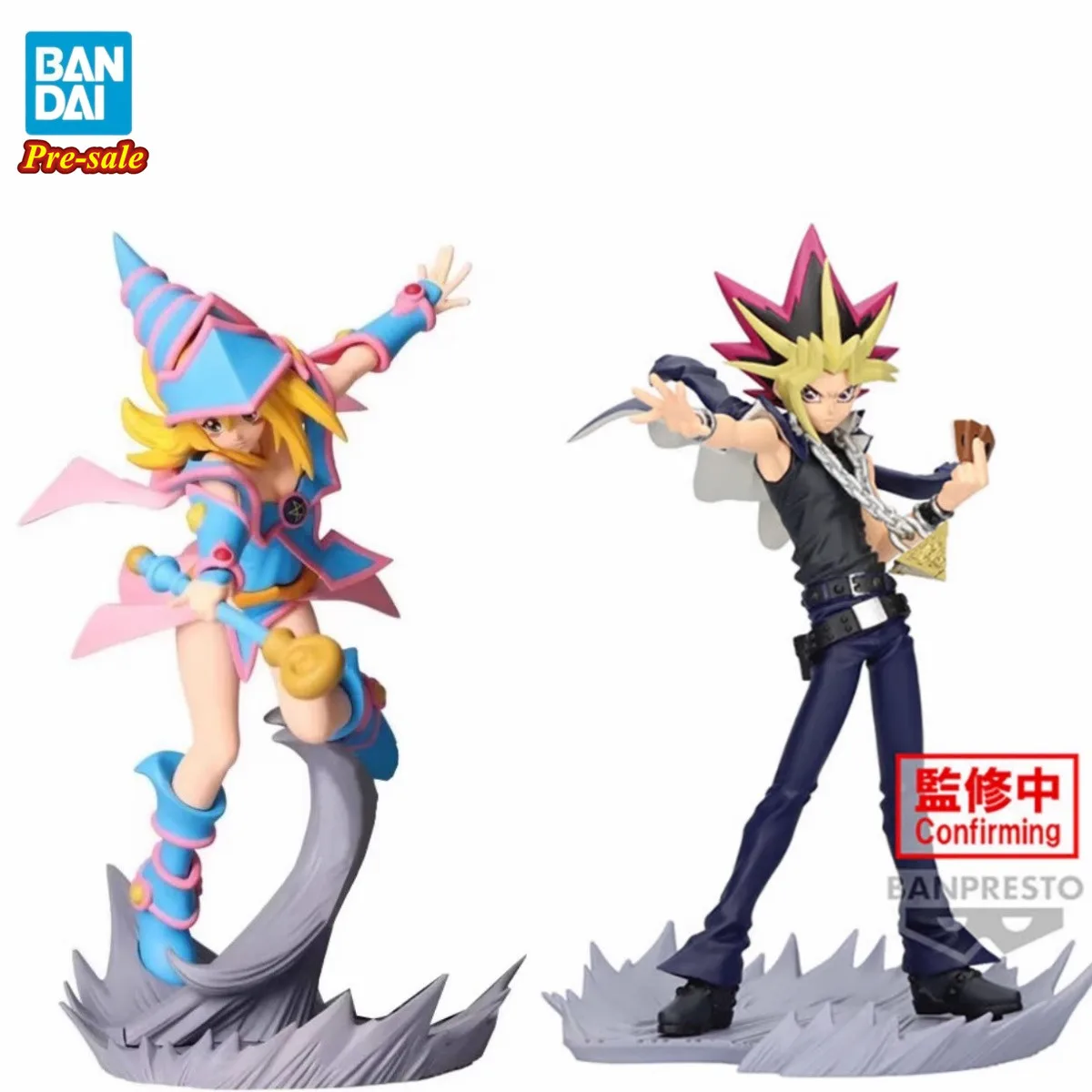 

Original Yugi Muto Dark Magician Girl Duel Monsters Anime Action Figure Toys BANDAI Banpresto 13cm PVC Model Collector Kids Gift