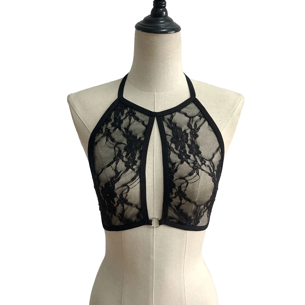 Hot Sale Sexy Women Hollow Elastic Underwear Transparent Camisole Mesh See Though Bra Crop Tops Drop-shipping Woman Clothing