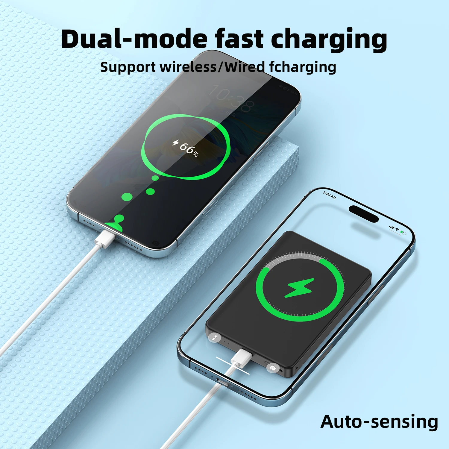 Magnetic Power Bank 5000Mah, Wireless Portable Charger with Usb-C Compatible with 16/16 Plus/16 Pro/16 Pro Max15/15 Plus/15 Pro/15 Pro Max, for iPhone 14/13/12 Series 4