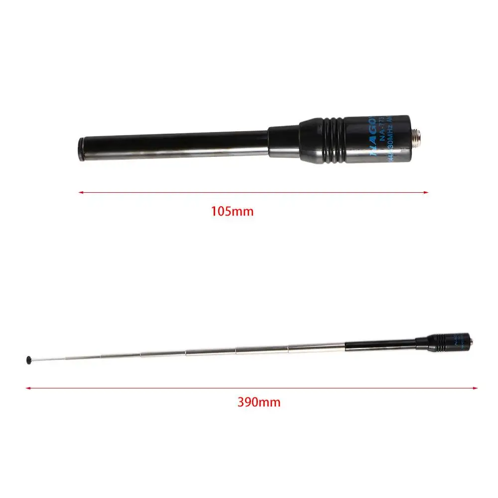 888S UHF+VHF 인터콤 용품(바오펑 UV-5R용) 텔레스코픽 안테나 무전기 공중 통신 장비 SMA-F 안테나